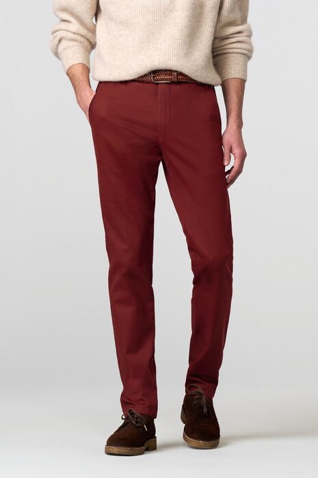 Meyer Bonn Deluxe Warming Cotton Cashmere Pants Dark Red