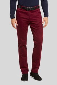 Meyer Bonn Exclusive Uni Cotton Broek Donker Rood