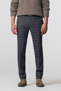 Meyer Bonn Fine Glen Check Pants Greyblue