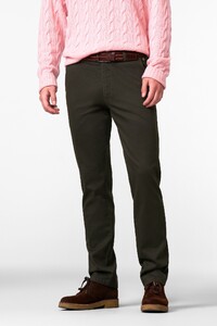 Meyer Bonn Micro Texture Pattern Fantasy Comfort 2-Way Stretch Broek Mocca