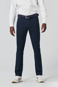 Meyer Bonn Modern Micro Structure Organic Cotton 2-Way Stretch Broek Navy