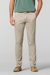 Meyer Bonn Organic Cotton Micro Pattern Broek Beige