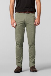 Meyer Bonn Organic Cotton Micro Pattern Broek Olive