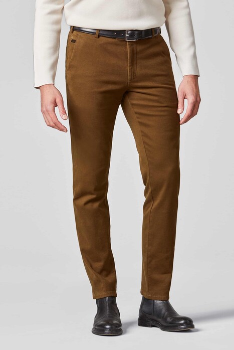 Meyer Bonn Super-Stretch Luxury Heavy Twill Organic Cotton Broek Caramel