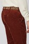 Meyer Bonn Superstretch Premium Corduroy Ribbroek Roest