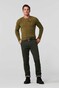 Meyer Bonn Thermal Fine Twill Cotton Subtle Stretch Pants Dark Olive Green