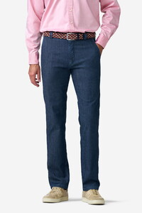 Meyer Bonn Ultralight 2-Way Stretch Organic Cotton Blend Denim Jeans Dark Blue Stone