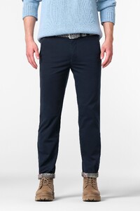 Meyer Bonn Uni Color Thermal Fine Twill Pants Navy