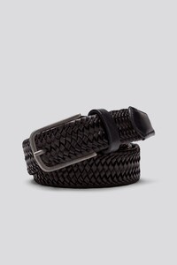 Meyer Braid Elastic Super Stretch Leather Riem Zwart