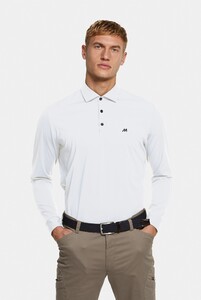 Meyer Bryson Active High Performance Long Sleeve Jersey-Look Polo Wit