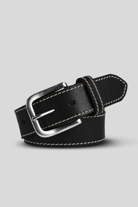Meyer Casual Leather Uni Color Belt Black