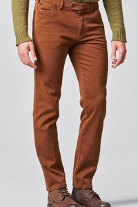 Meyer Chicago Canvas Look Fine Structure Organic Cotton Broek Roest