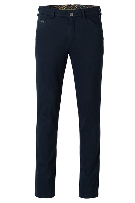 Meyer Chicago Fine Micro Texture Subtle Liberty Contrast Broek Navy