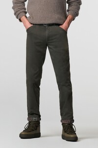 Meyer Chicago Fine Micro Thermal Chino Subtle Stretch Broek Stone