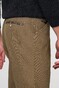 Meyer Chicago Micro Structure Organic Cotton 2-Way Stretch Broek Donker Beige