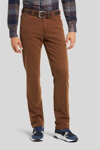 Meyer Chicago Microstructure Super-Stretch Organic Cotton Pants Rust