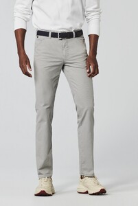 Meyer Chicago Subtle Micro Stripe Organic Cotton Pants Grey