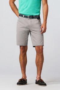 Meyer Chicago Summer Cotelé Uni Cotton Stretch Blend Bermuda Grey