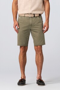 Meyer Chicago Summer Cotelé Uni Cotton Stretch Blend Bermuda Olive