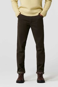 Meyer Chicago Thermal Tricotine Pants Dark Olive Green