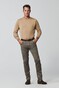 Meyer Chicago Two-Tone Organic Cotton Stretch Broek Coffee