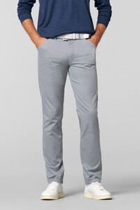 Meyer Chicago Ultralight Organic Cotton Two-Way Stretch Micro Texture Broek Grijs