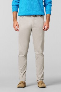 Meyer Chicago Ultralight Organic Cotton Two-Way Stretch Micro Texture Broek Stone