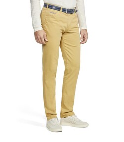 Meyer Chicago Uni Color Fine Texture Canvas Look Délavé Broek Corn