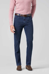 Meyer Diego Cross Contrast Denim Organic Cotton Jeans Donker Blauw