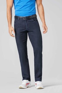 Meyer Diego Cross Denim Swing Pocket Organic Cotton Jeans Donker Blauw