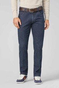 Meyer Diego Structured Organic Cotton Denim Swing Pocket Jeans Blue Stone