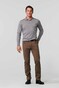 Meyer Diego Wool-Look Bi-Color Organic Cotton Subtle Stretch Broek Cappuccino