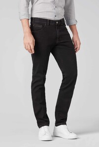 Meyer Dublin Super-Stretch Denim Swing Pocket Organic Cotton Jeans Zwart