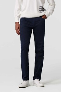 Meyer Dublin Swing Pocket Fine Twill Organic Cotton Subtle Stretch Pants Navy