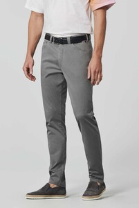Meyer Dublin Swing Pocket Micro Pattern Organic Cotton Pants Grey