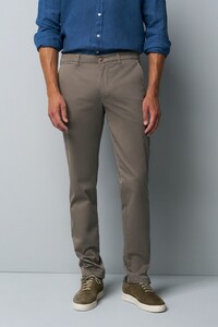 Meyer M5 Chino Light Summer Twill Comfort Stretch Pants Taupe