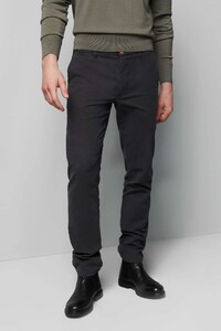 Meyer M5 Chino Micro Structure Organic Cotton Blend Comfort Stretch Pants Anthracite Grey