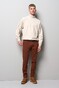 Meyer M5 Chino Organic Cotton Comfort Stretch Micro Texture Pants Dark Copper