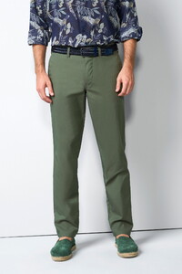 Meyer M5 Chino Solid Color Ultralight Organic Cotton Blend Broek Groen