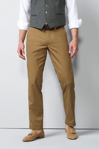 Meyer M5 Chino Solid Color Ultralight Organic Cotton Blend Broek Khaki