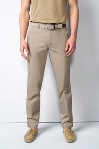 Meyer M5 Chino Solid Color Ultralight Organic Cotton Blend Pants Beige
