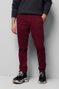 Meyer M5 Comfort Casual Cotton Broek Bordeaux