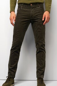 Meyer M5 Five Corduroy Organic Cotton Comfort Stretch Corduroy Trouser Dark Green