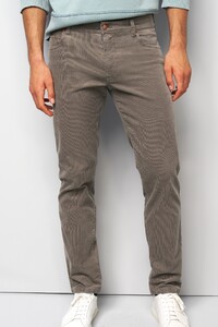 Meyer M5 Five Corduroy Organic Cotton Comfort Stretch Corduroy Trouser Stone