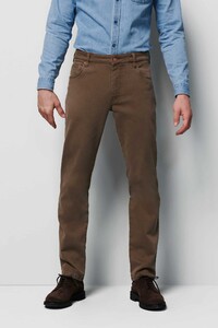 Meyer M5 Modern Cotton Twill Color Denim Super-Stretch Jeans Brown