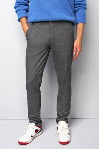 Meyer M5 Move Wool Look Organic Cotton Blend Broek Donker Grijs