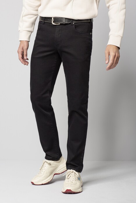 Meyer M5 Regular Subtle Stretch Fairtrade Cotton Denim Jeans Zwart
