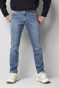 Meyer M5 Slim Authentic Denim Comfort Stretch Organic Cotton Jeans Licht Blauw