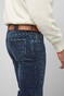 Meyer M5 Slim Comfort Stretch Cross Denim Organic Cotton Jeans Overdyed Blue Used