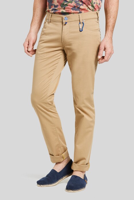 Meyer M5 Slim Cotton Subtle Stretch Broek Camel